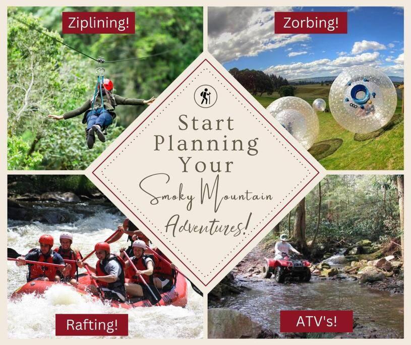 Enchanted Forest Cabin And Teepee! Lights & Laser Show! Private Hot Tub! Unique Stay! Sevierville Ngoại thất bức ảnh