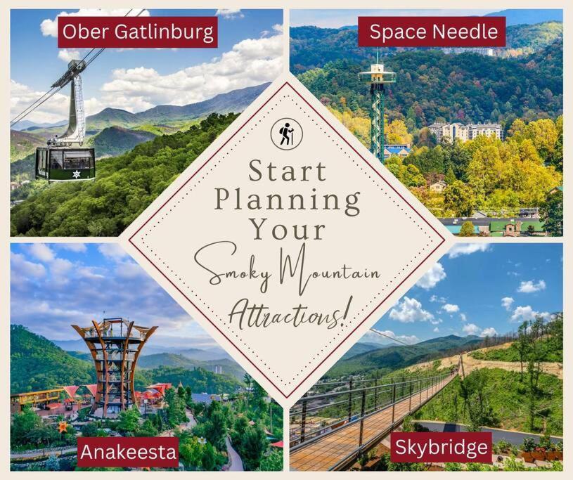 Enchanted Forest Cabin And Teepee! Lights & Laser Show! Private Hot Tub! Unique Stay! Sevierville Ngoại thất bức ảnh